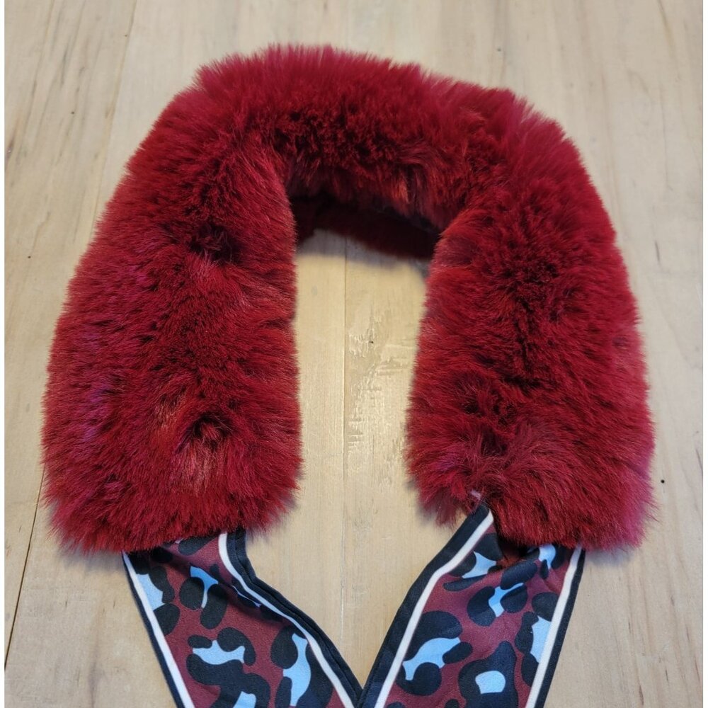 L&M Faux Fur Neck Warmer And‎ Animal Print Scarf - Picture 2 of 6